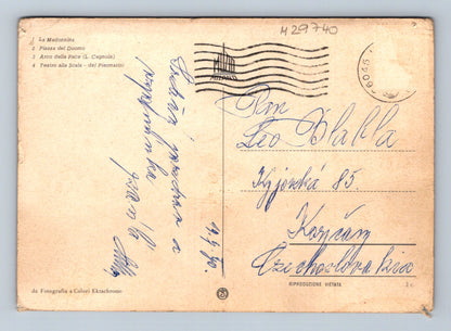 Pohlednice Itálie Milano vícepohled 1940 (M29740)