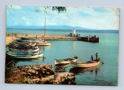 Pohlednice Bulharsko Primorsko přístav lodě 1970 (M29757)