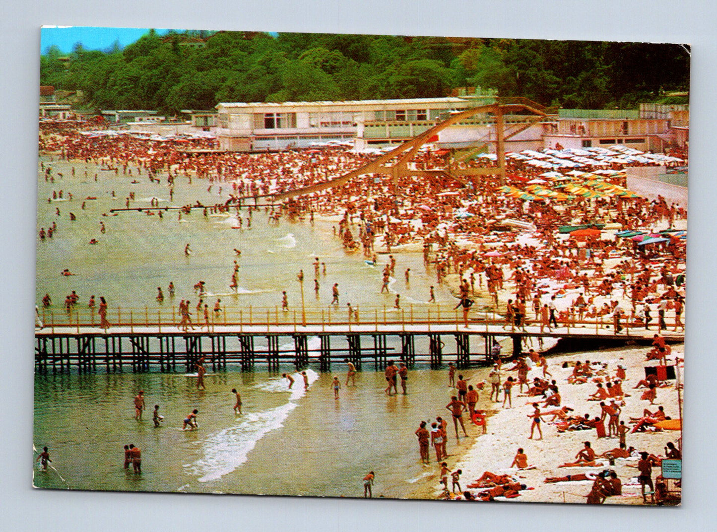 Pohlednice Bulharsko Varna pláž pier 1985 (M29765)