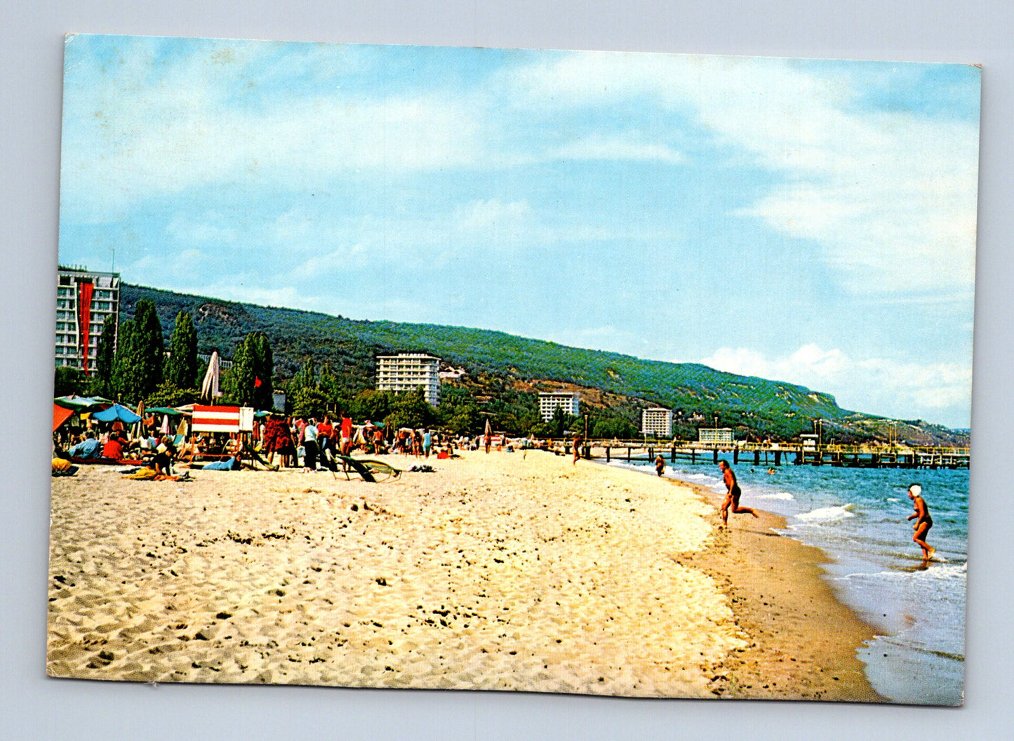 Pohlednice Bulharsko Zlaté Písky pláž 1986 (M29766)