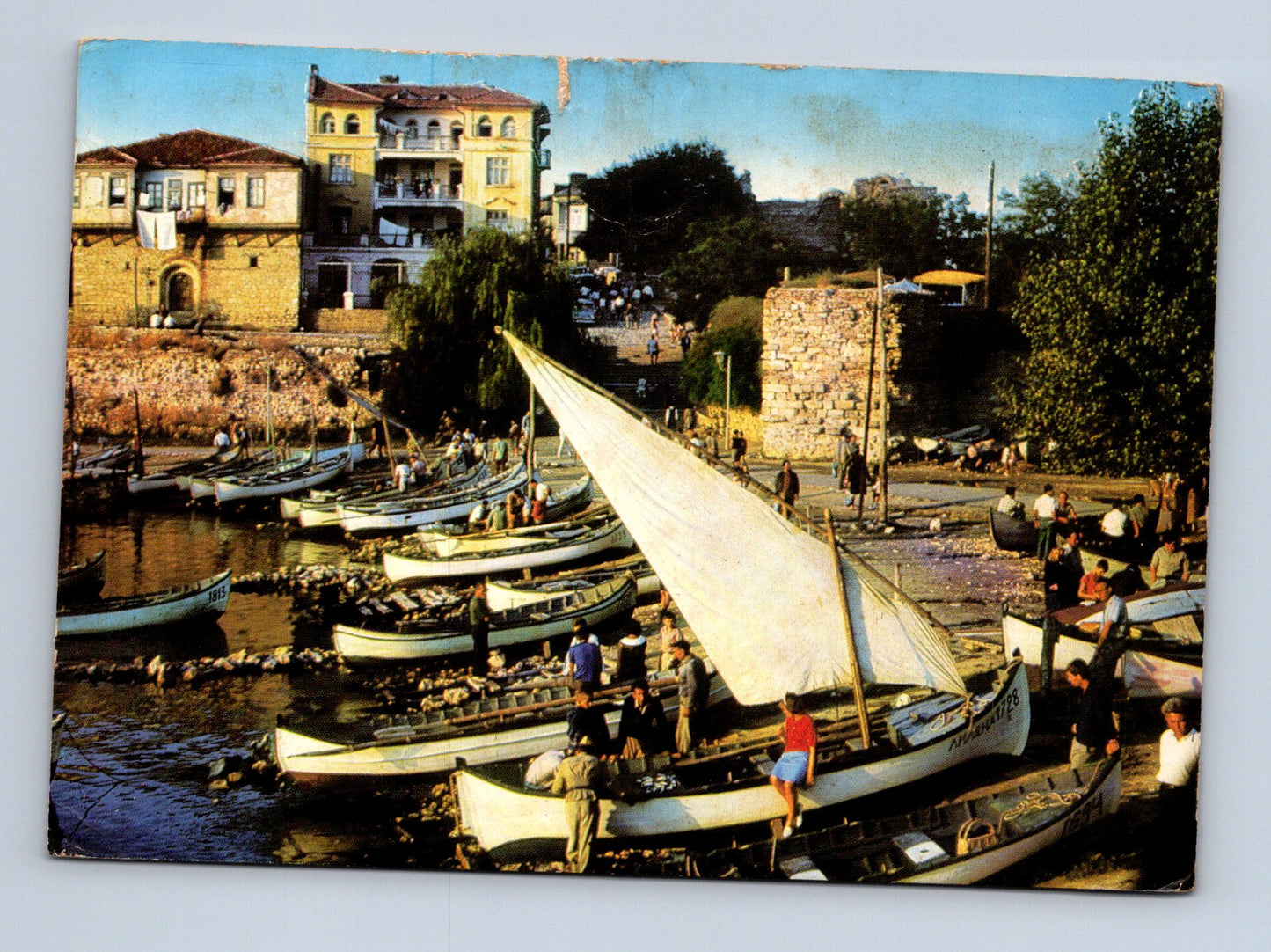 Pohlednice Bulharsko Nesebăr přístav 1969 (M29768)
