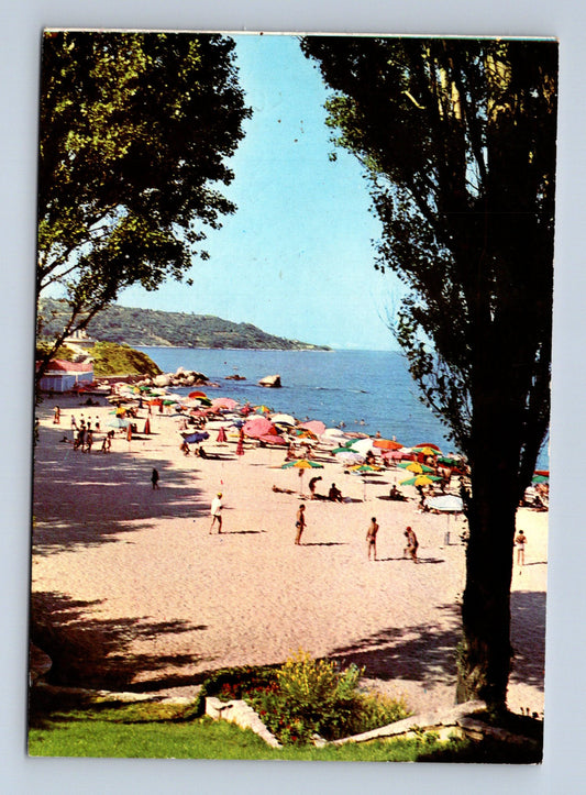 Pohlednice Bulharsko Varna Kurort Druzhba pláž 1970 (M29774)