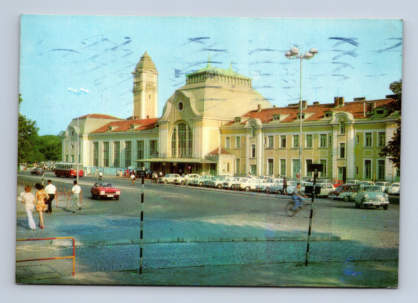 Pohlednice Bulharsko Burgas vlakové nádraží 1976 (M29777)
