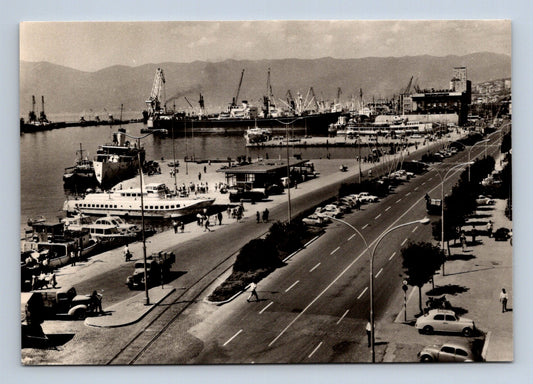 Pohlednice Chorvatsko Rijeka přístav 1965 (M29783)