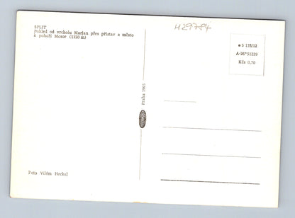 Pohlednice Chorvatsko Split Marjan a přístav 1965 (M29784)