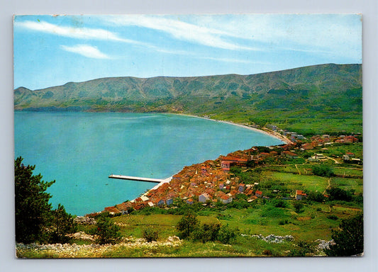 Pohlednice Chorvatsko Baška pobřeží město (M29799)