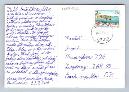 Pohlednice Chorvatsko Tkon letecký pohled 2005 (M29802)