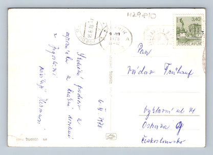 Pohlednice Chorvatsko Šibenik, vodopády, most 1978 (M29810)