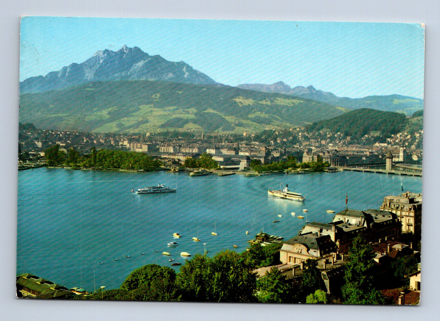 Pohlednice Švýcarsko Lucern jezero Pilatus 1961 (M29814)