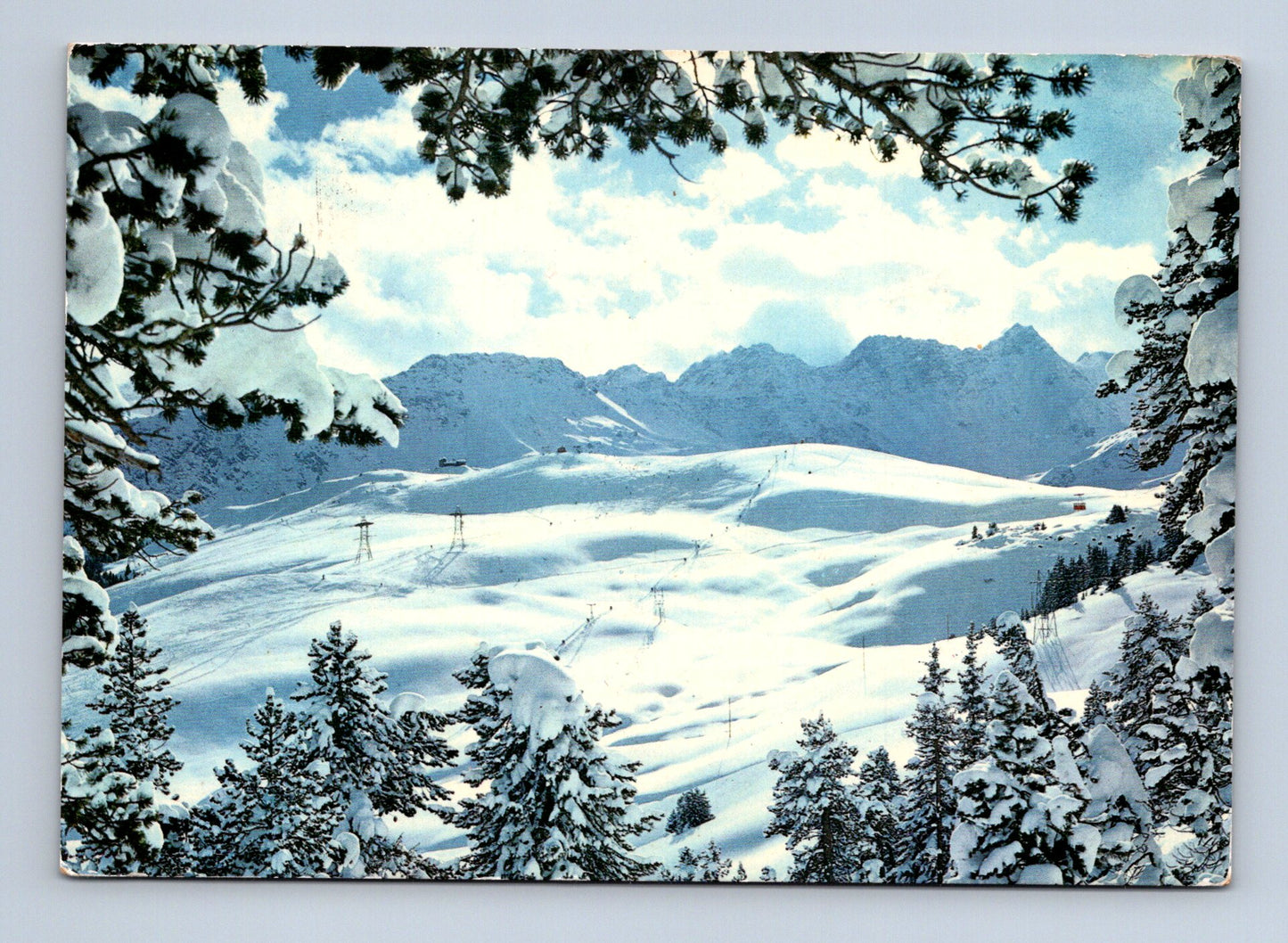 Pohlednice Švýcarsko Arosa zimní horská krajina 1962 (M29815)