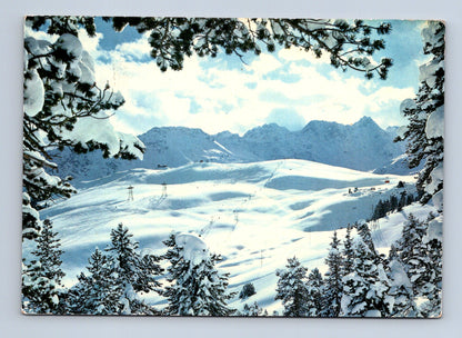 Pohlednice Švýcarsko Arosa zimní horská krajina 1962 (M29815)