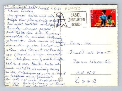 Pohlednice Švýcarsko Basilej více záběrů 1969 (M29820)