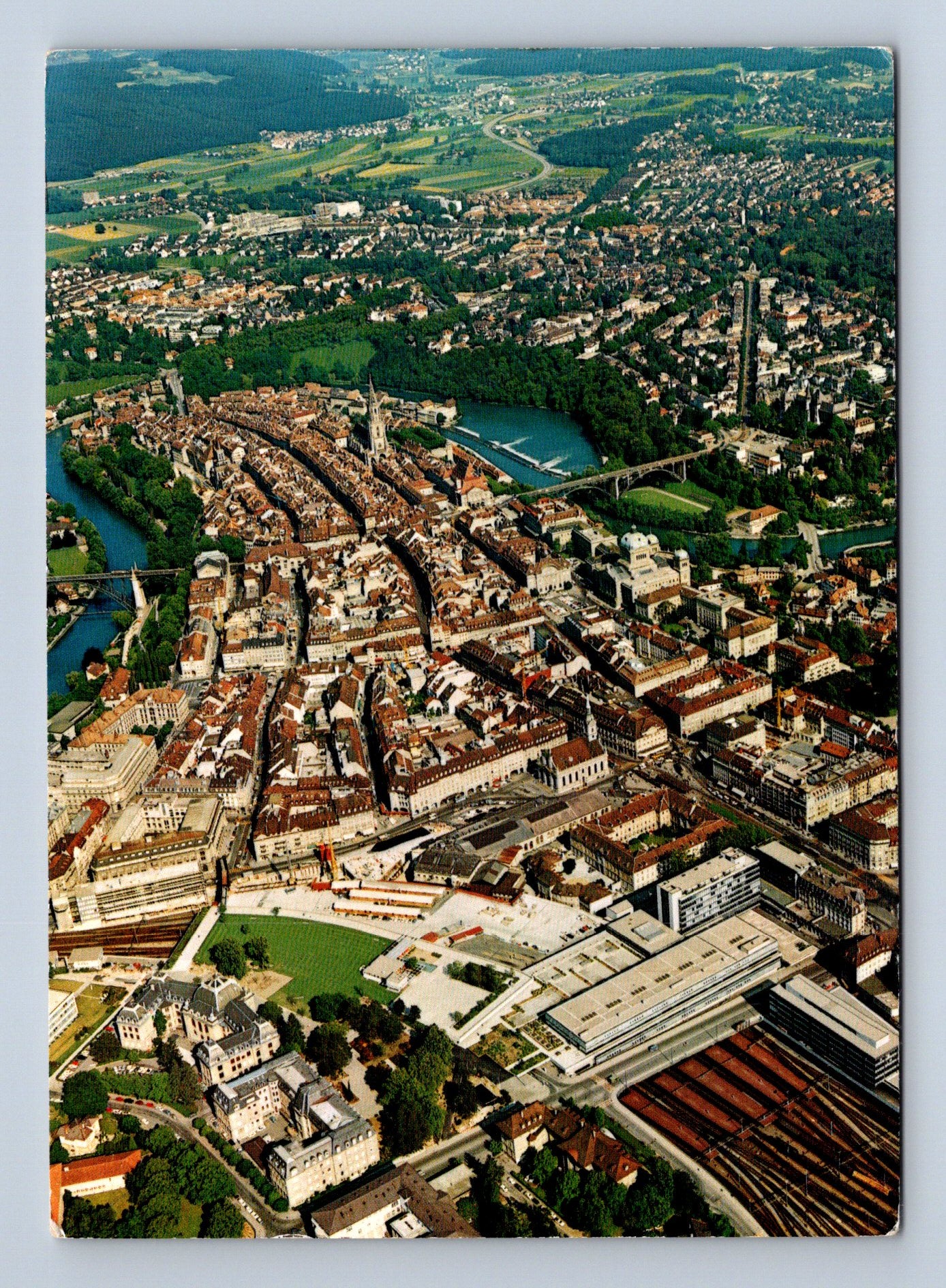 Pohlednice Švýcarsko Bern letecký pohled (M29821)