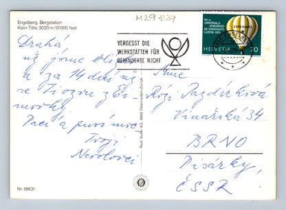 Pohlednice Švýcarsko Titlis Bergstation 1979 (M29829)