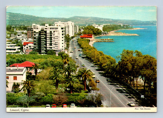 Pohlednice Kypr Limassol pobřeží 1980 (M29841)
