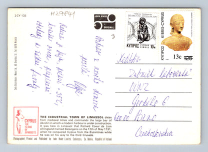 Pohlednice Kypr Limassol pobřeží 1980 (M29841)