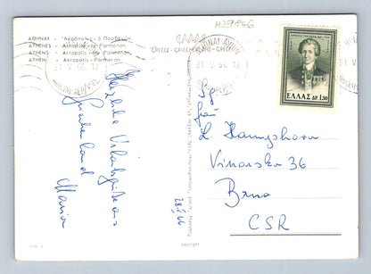 Pohlednice Řecko Athény Parthenon 1966 (M29846)