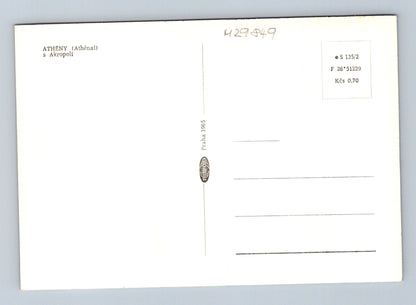 Pohlednice Řecko Athény Akropole 1965 (M29849)