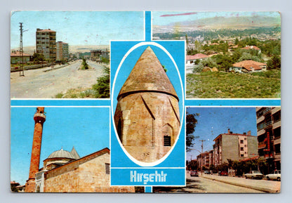 Pohlednice Turecko Kırşehir město s mešitou 1986 (M29856)