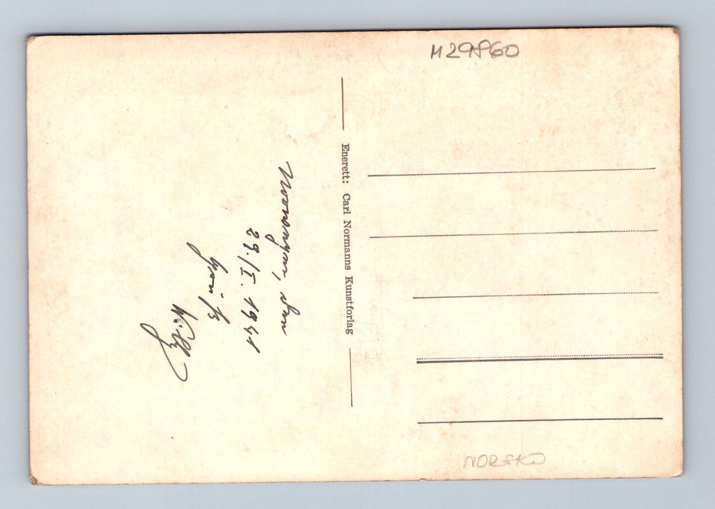 Pohlednice Norsko Bergen Hardangerveien 1948 (M29860)