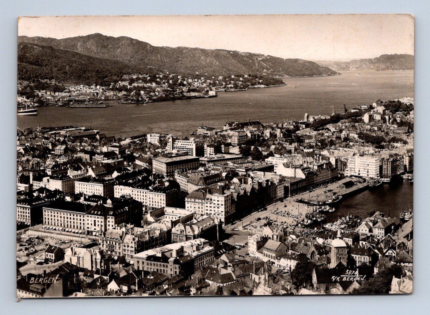 Pohlednice Norsko Bergen panorama (M29862)