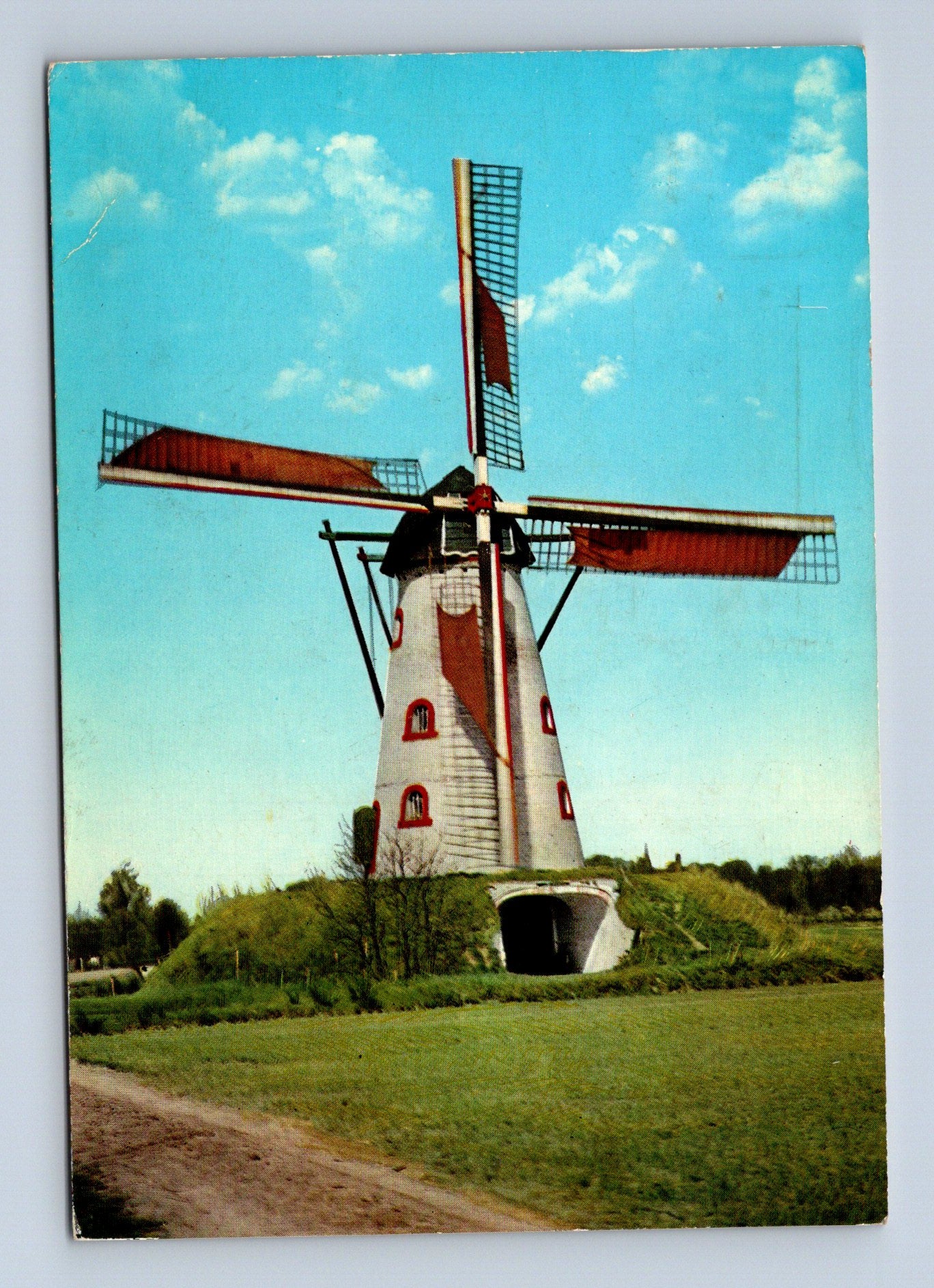 Pohlednice Holandsko větrný mlýn 1970 (M29865)