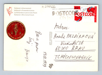 Pohlednice Holandsko květinové pole 1979 (M29866)