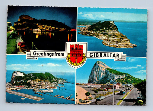 Pohlednice Gibraltar různé pohledy na Skálu 1968 (M29875)