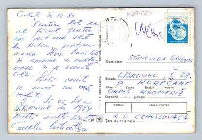 Pohlednice Rumunsko Galați město a přístav 1983 (M29887)