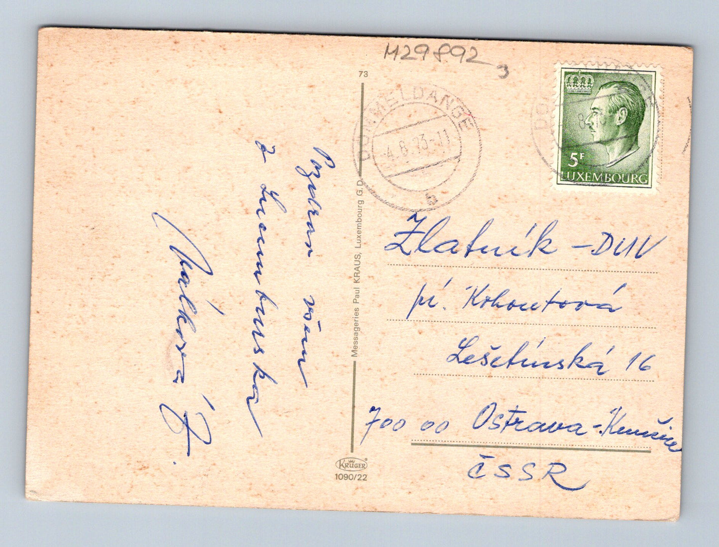 Pohlednice Lucembursko koláž pohledů 1973 (M29892)