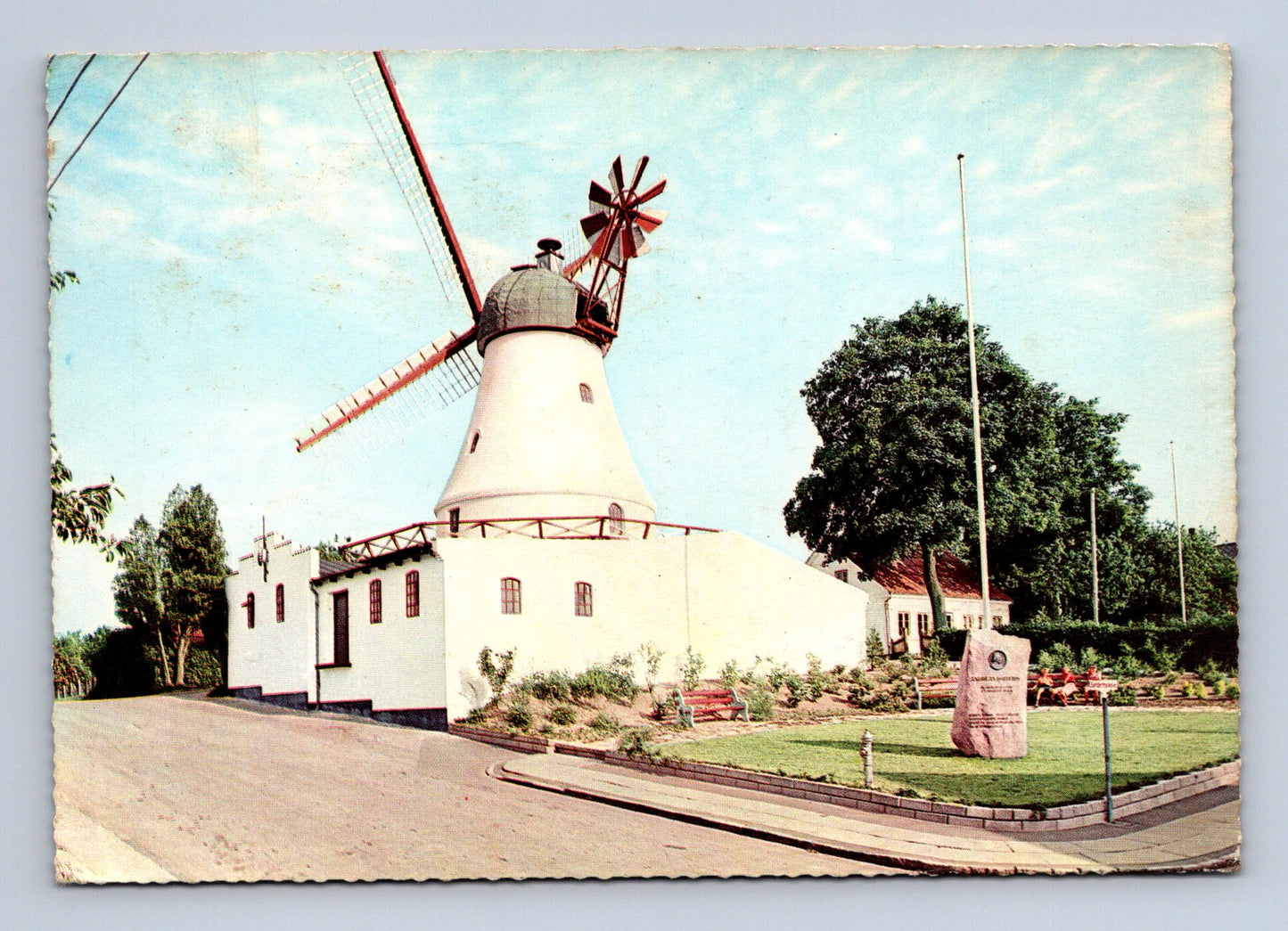 Pohlednice Dánsko Vejle větrný mlýn 1963 (M29895)