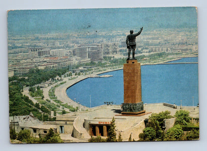 Pohlednice SSSR Baku panorama s pomníkem 1964 (M29898)
