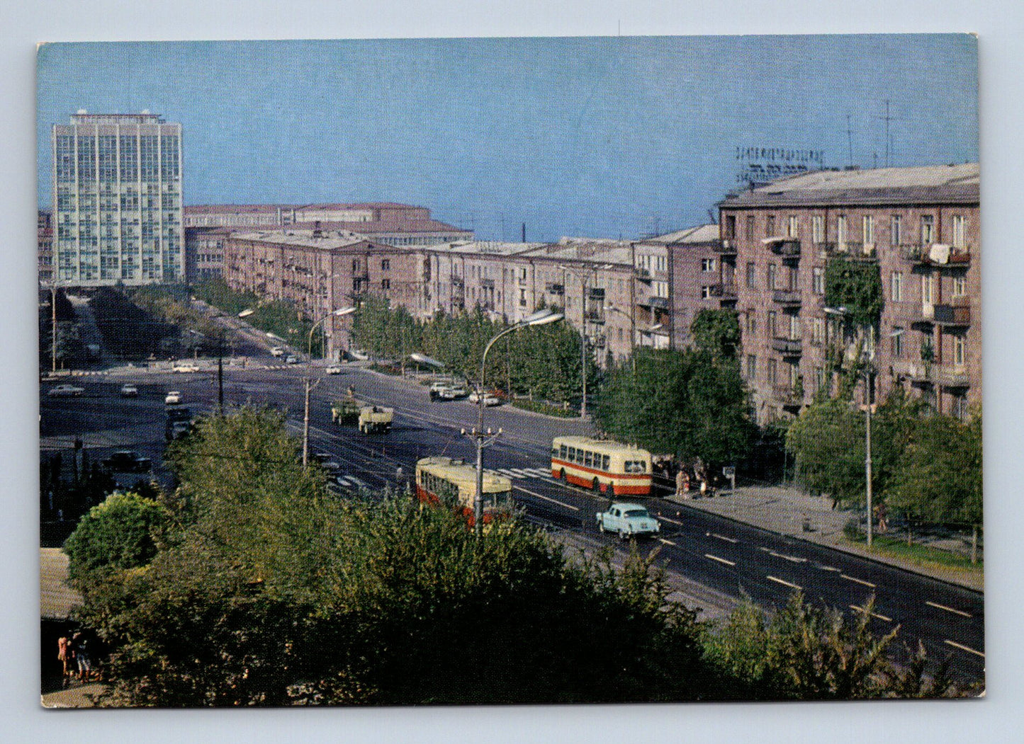 Pohlednice Arménie Jerevan ulice Komitas 1966 (M29935)