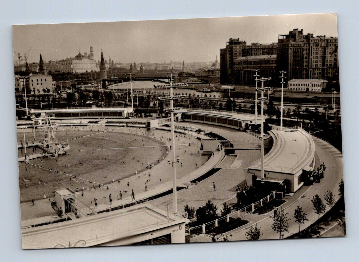 Stará fotografie Praha Moskva otevřený bazén Kropotkinskaja (M29941)