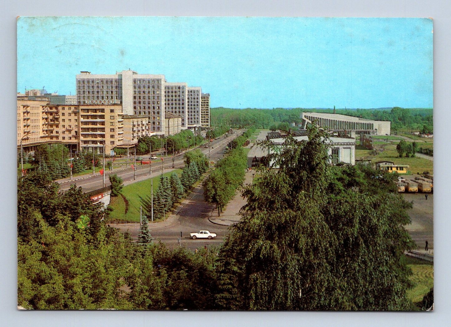 Pohlednice Rusko a SSSR Minsk Prospekt Masherova 1985 (M29971)