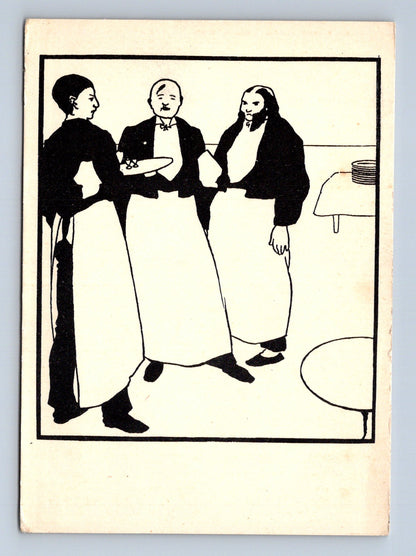 Pohlednice Rusko Beardsley Oфицианты The Waiters 1957 (M29994)