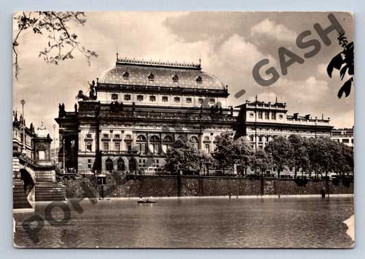 Pohlednice Praha Národní divadlo 1947 použitá (M300)