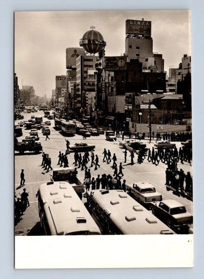 Pohlednice Japonsko Tokio Ginza ulice 1965 (M30005)