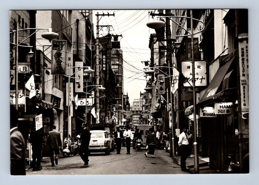 Stará fotografie Praha ulice Ginza Tokio (M30007)
