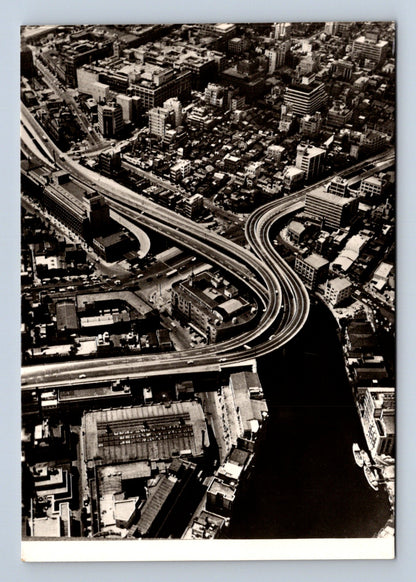 Pohlednice Japonsko Tokio dálnice letecký pohled 1965 (M30016)