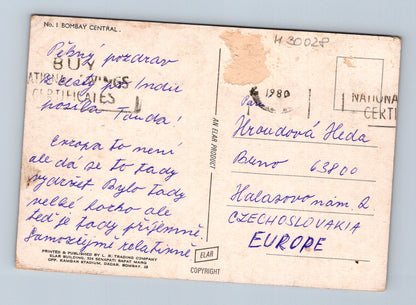 Pohlednice Indie Bombaj Nádraží Bombay Central 1980 (M30028)