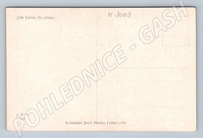 Postcard by Jož Uprka Folk costumes for the procession (M3003)