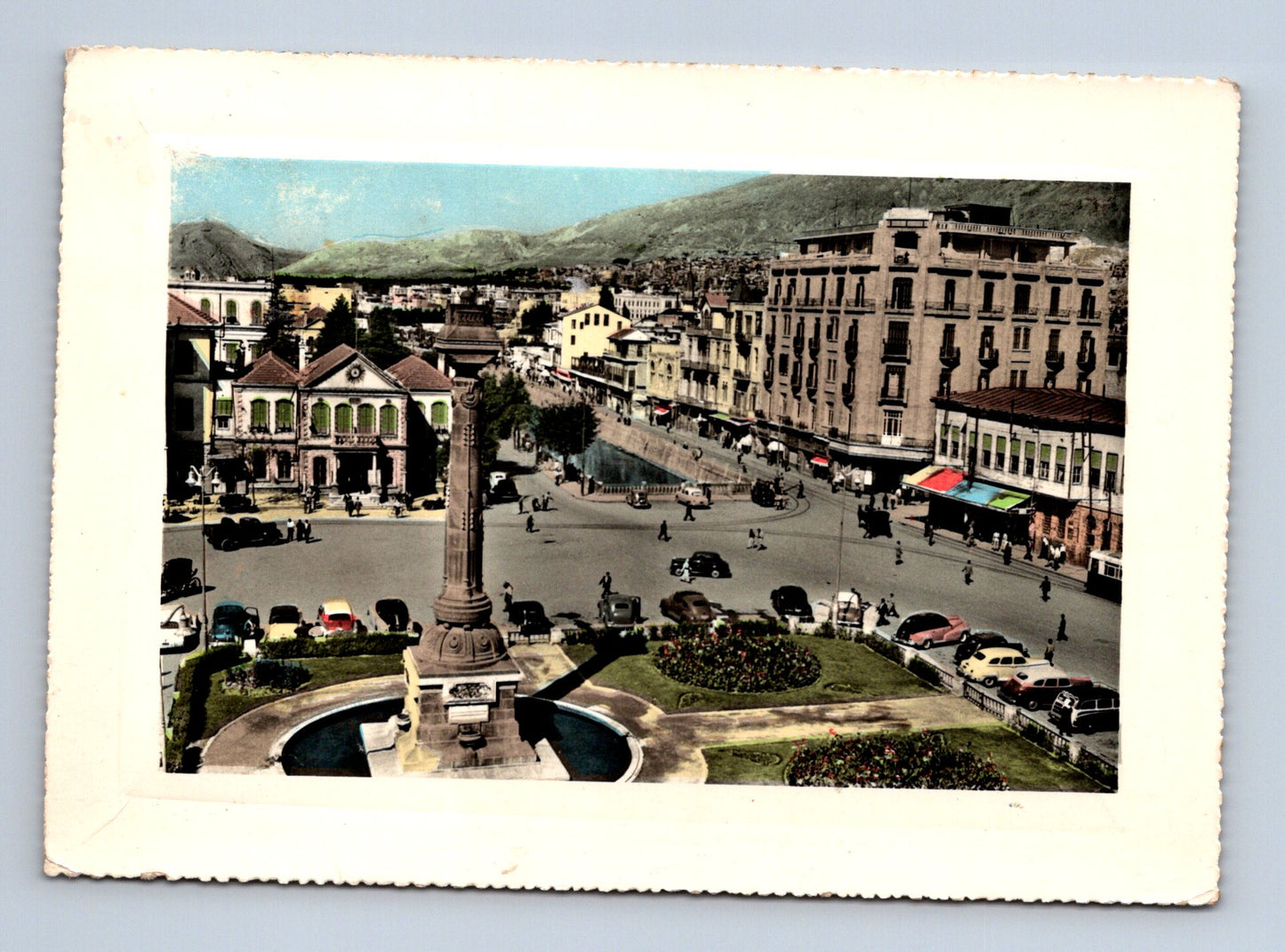 Pohlednice Sýrie Damašek náměstí Merdjié 1959 (M30049)