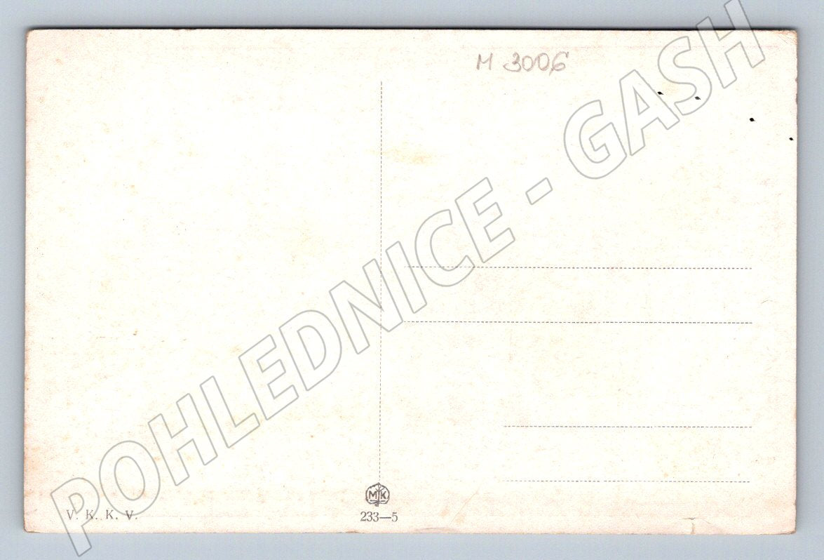 Postcard girl from Trenčín traditional costume (M3006)