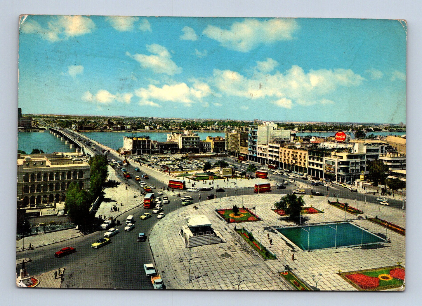 Pohlednice Irák Baghdad Tahrir Square 1961 (M30061)