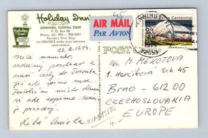 Pohlednice USA Holiday Inn bazén 1974 (M30069)