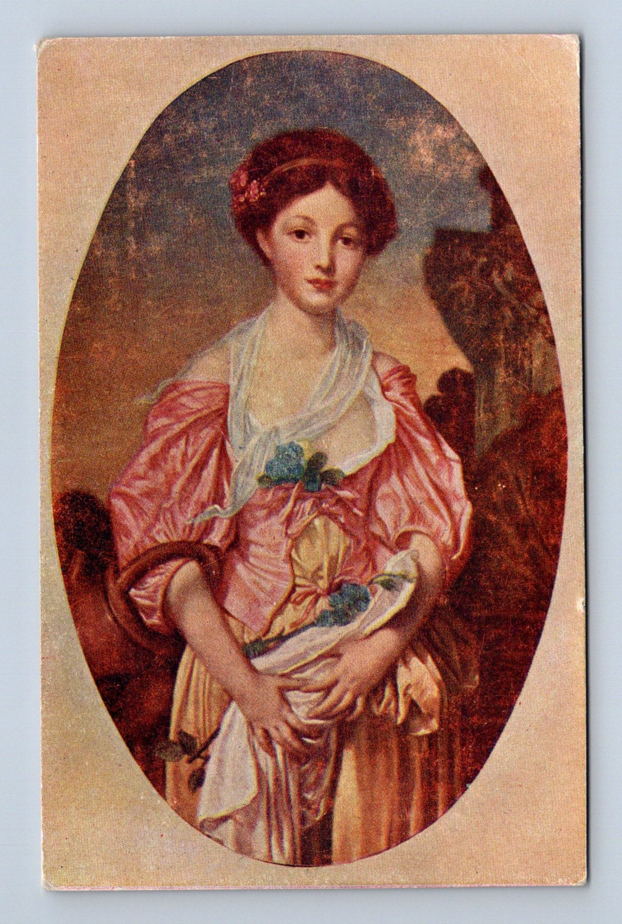 Pohlednice Umělecký motiv J. Greuze Rozbitý džbán (M30080)