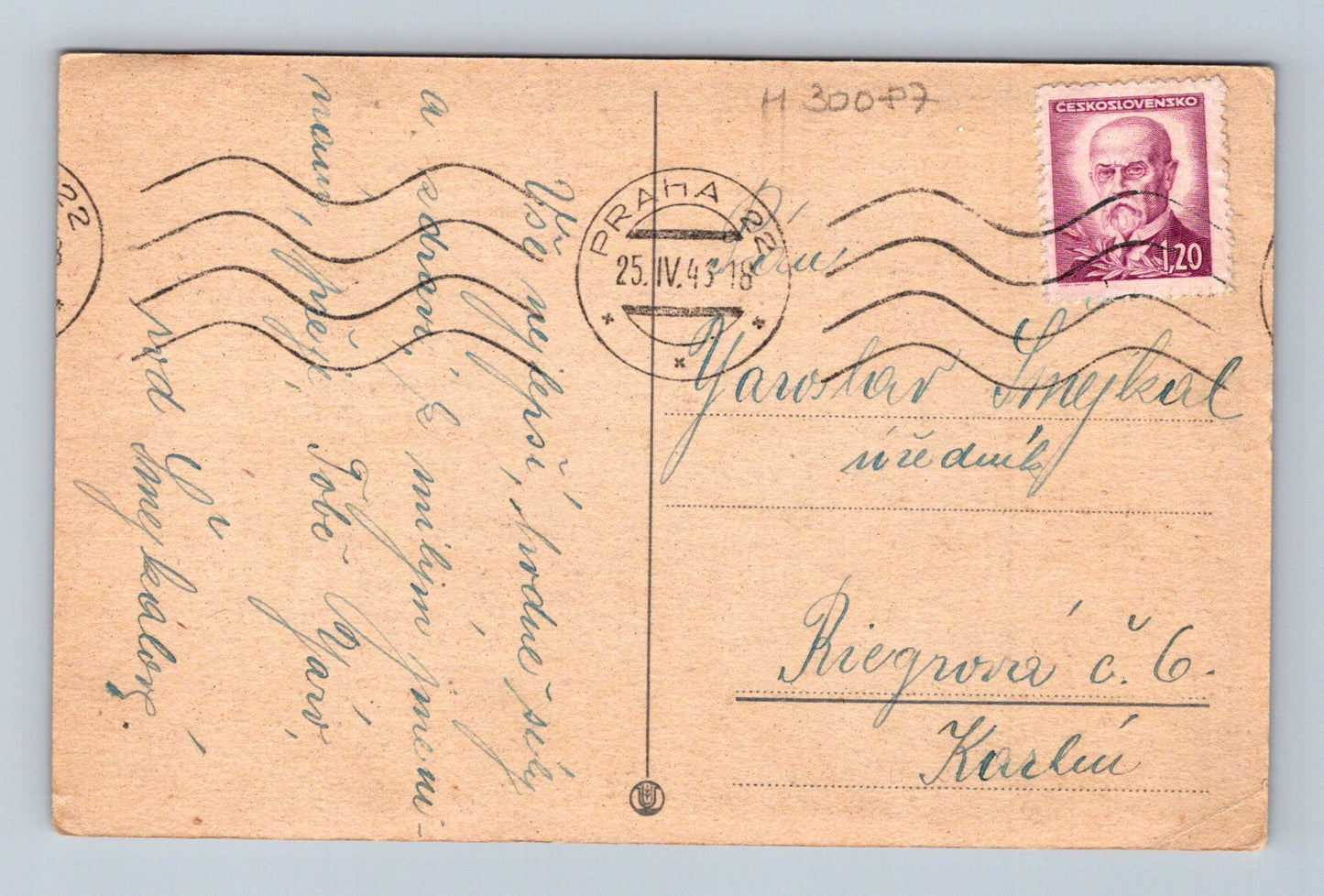 Pohlednice narcisy 1943 (M30087)