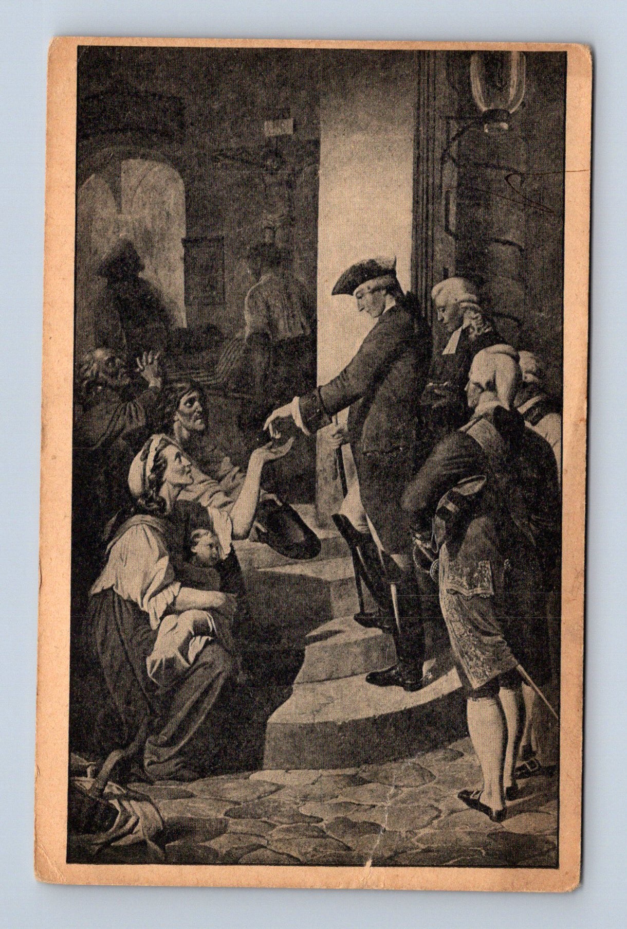 Pohlednice Praha císař Josef II. hladomor 1772 (M30092)