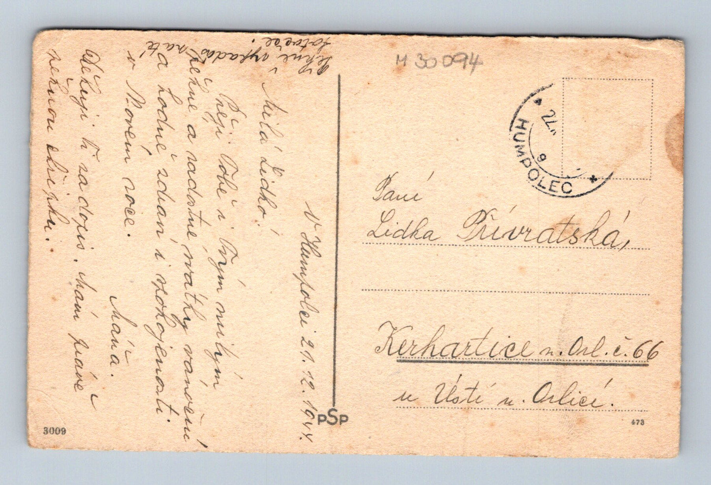 Pohlednice Zimní krajina V. Eminger (M30094)